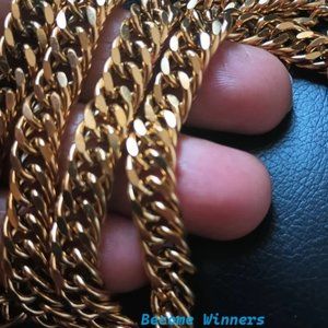 New Elegant 2 Big Cuban Link Men 10mm Golden Bracelets